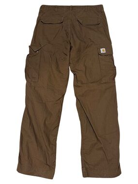 Carhartt WIP Mens Cargo Ripstop Pants 34x32 Brown Military Combat Surplus Trouse